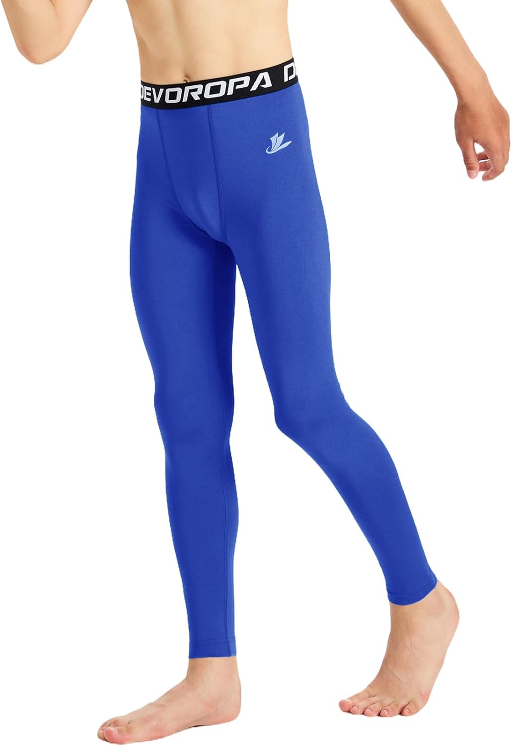 DEVOROPA Boys Leggings Youth Compression Pants Sports Tights Basketball Football Baseball Soccer Baselayer Slim/Regular/Husky - Image 2
