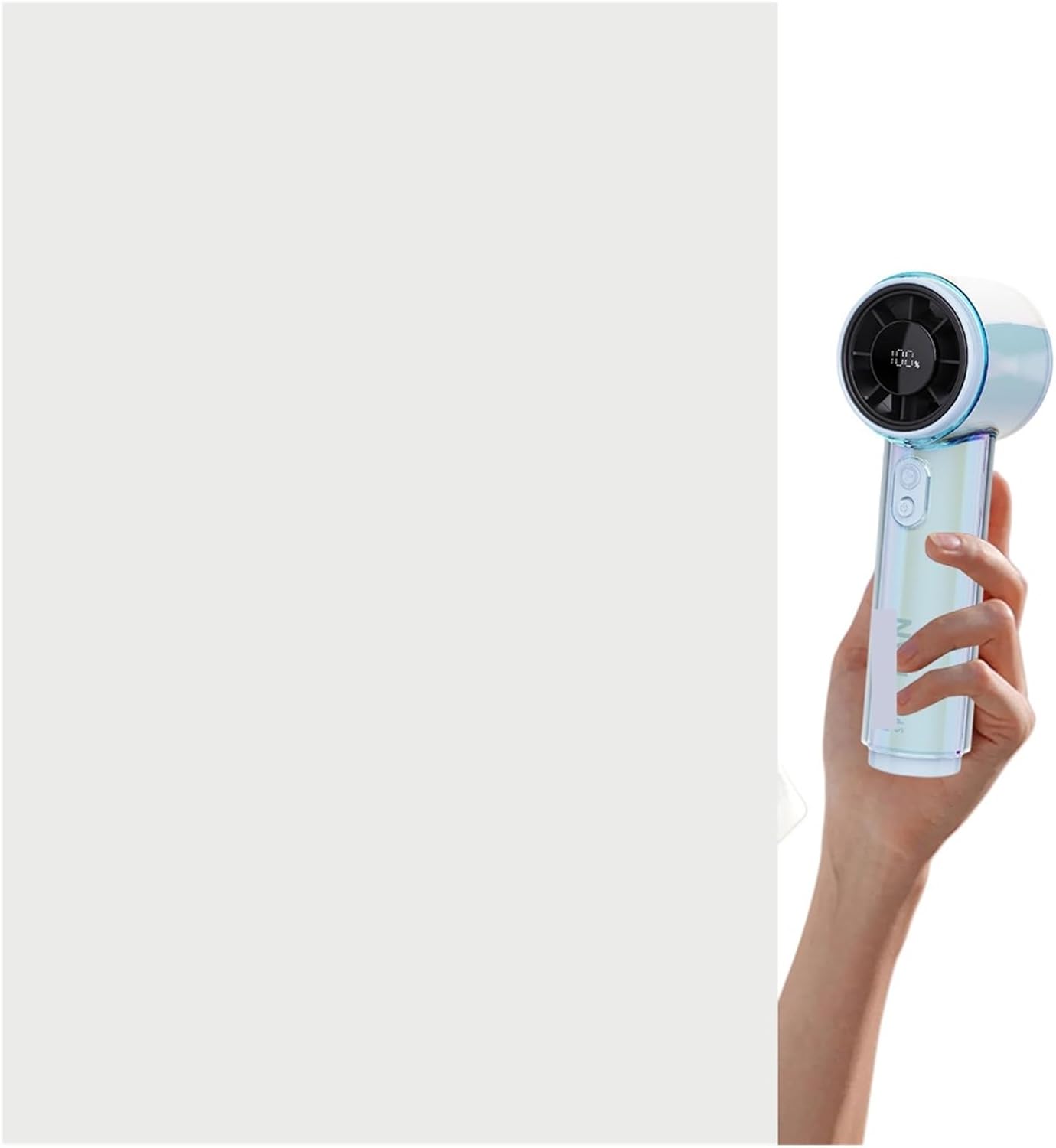 Portable Fan 3000mAh Rechargeable 100-level Speed Adjustable Desktop Fan Personal Fan Travel Camping Outdoor(Pink)