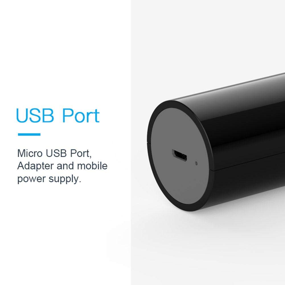 5W lámpara UV portátil, recargable USB esterilizador ultravioleta del accesorio ligero, portátil Lámpara UVC para la cubierta exterior Viajes Hogar,Blanco