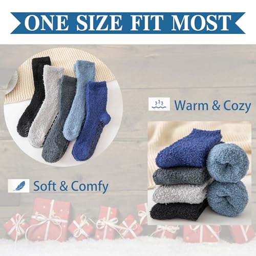 Winter Fuzzy Socks Warm Non Slip Slipper Cozy Fluffy Socks Yoga Women Christmas4