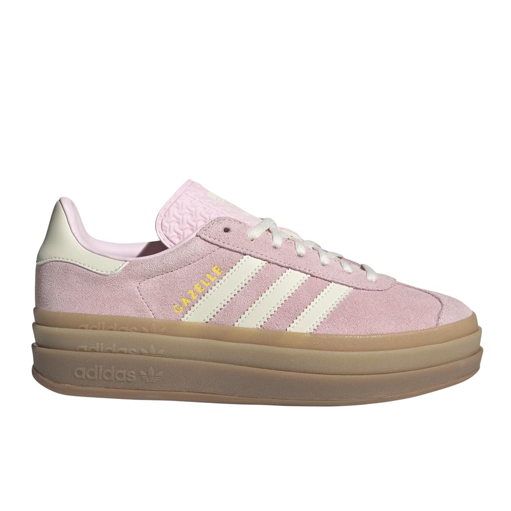 adidas Womens Gazelle Bold Lace Up Sneakers Shoes Casual - Pink - Size 7 M
