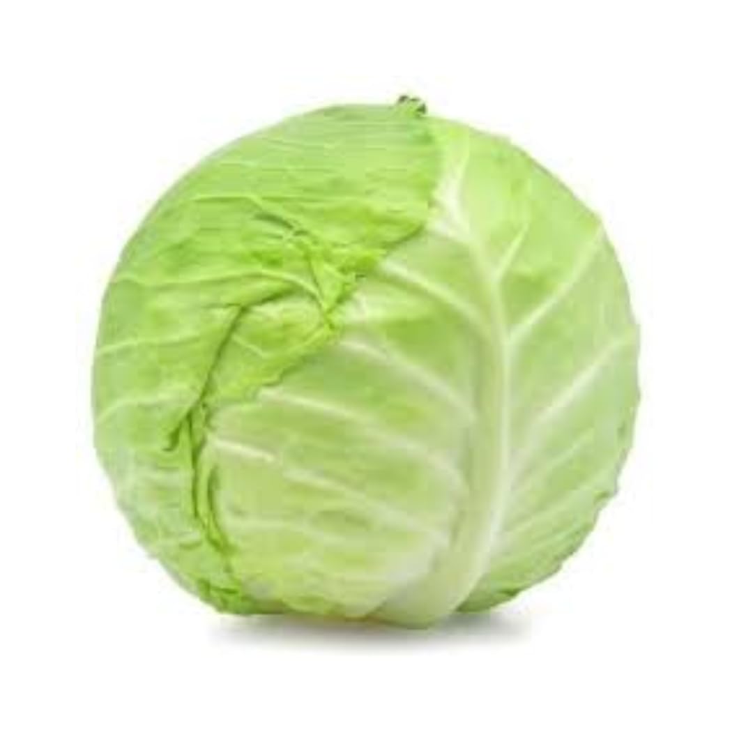 Fresh White Cabbage Each I 950G to 1KG APPROX I Pack of 1