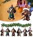 T TAKONE 14 Stück Dackel Dekoration, 2D Acryl Flachdackel Anhänger, perfekt als Christbaumschmuck und Weihnachtsdekoration für das Auto
