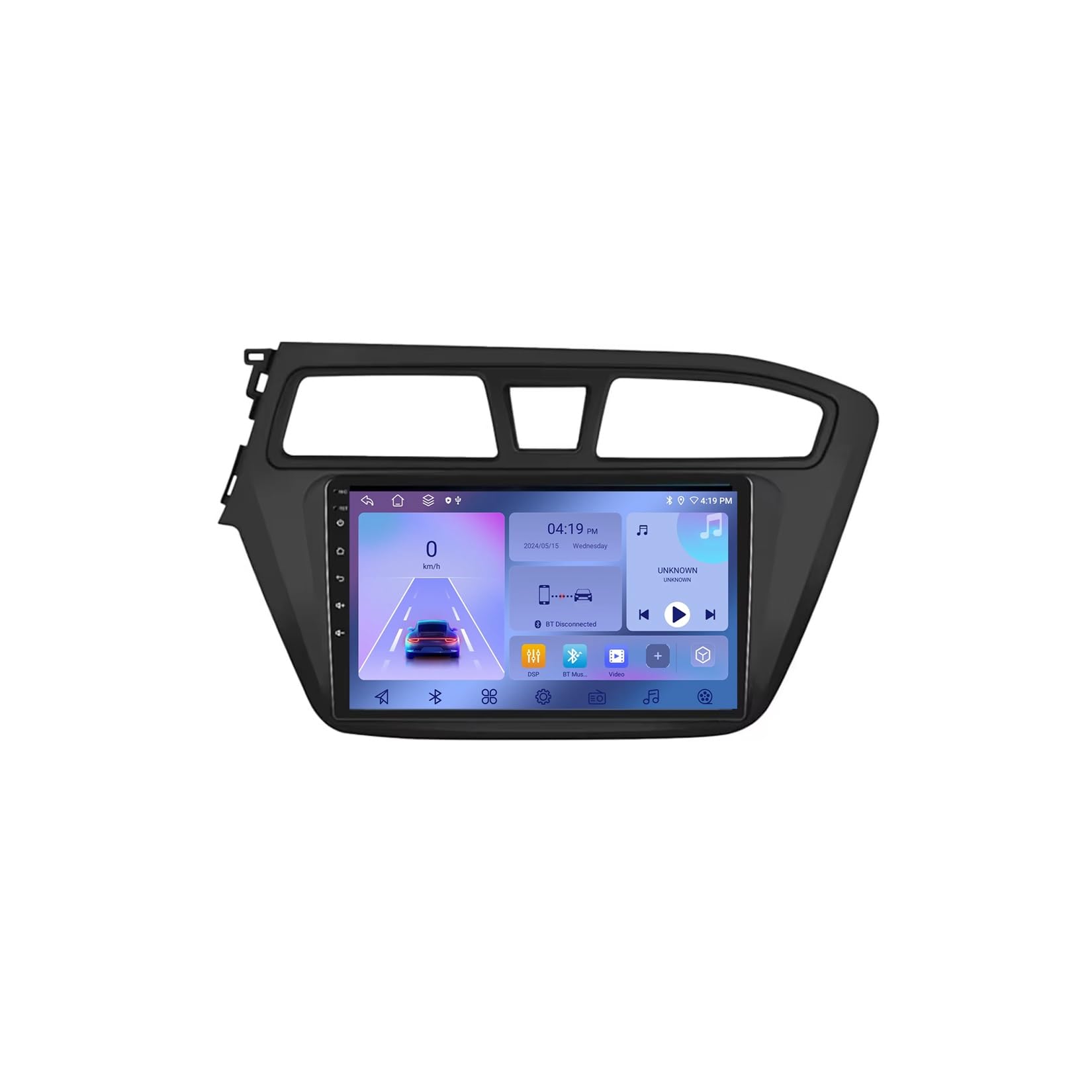 Wyświetlacz Carplay dla Hyundai i20 2 GB 2018-2020 Przenośne Radio Samochodowe Z Ekranem Dotykowym Hd, Funkcją Mirror Link I Carplay;, 4 Rdzeń 1G+16G