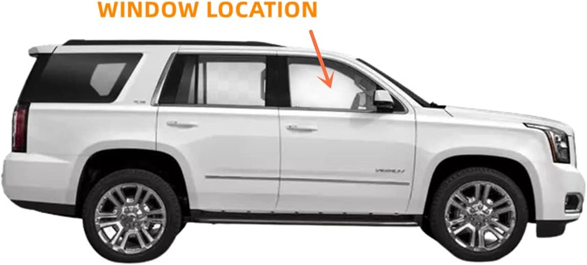 Passenger/Right Side Front Door Window Laminated Glass Replacement For Cadillac Escalade / Escalade ESV / Chevrolet Suburban / Tahoe / GMC Yukon / Yukon XL 2015-2020