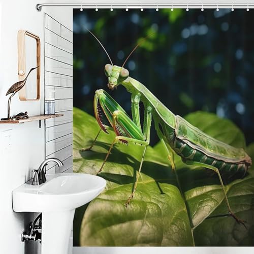 Rideau de douche pour baignoire d'angle Praying MFourmiis tissu imperméable 55x72 - 6