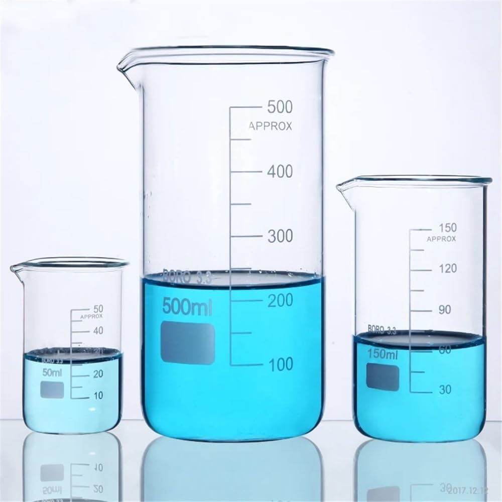 Vetreria da laboratorio Becher graduato in vetro borosilicato ad alta concentrazione in laboratorio(2000mL 1pcs)
