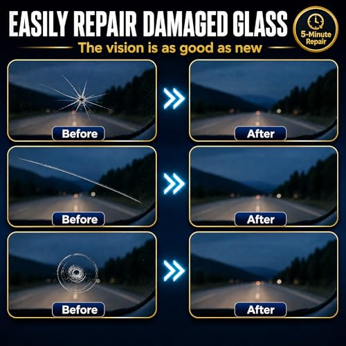 Callmynm Upgraded Windshield Repair Kit for Chips and Cracks, Nano Auto Glass Repair Fluid, 2-Pack | 2026 Professional Car Glass Repair Kit, Easy home fix for Star, Bulls-Eye & Long Cracks, skip expensive shop bills - Image 3
