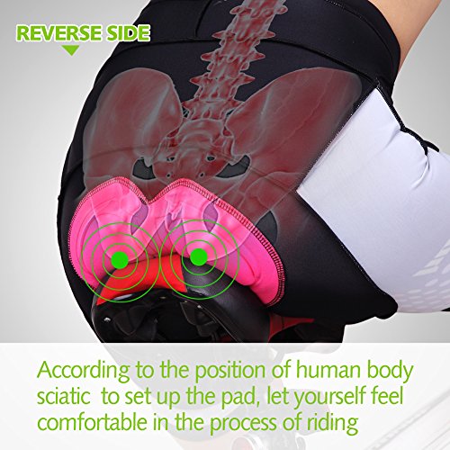 Image of Beroy Women's Triathlon Shorts with 3D Gel Padded, Cycling and Spinning Pants.