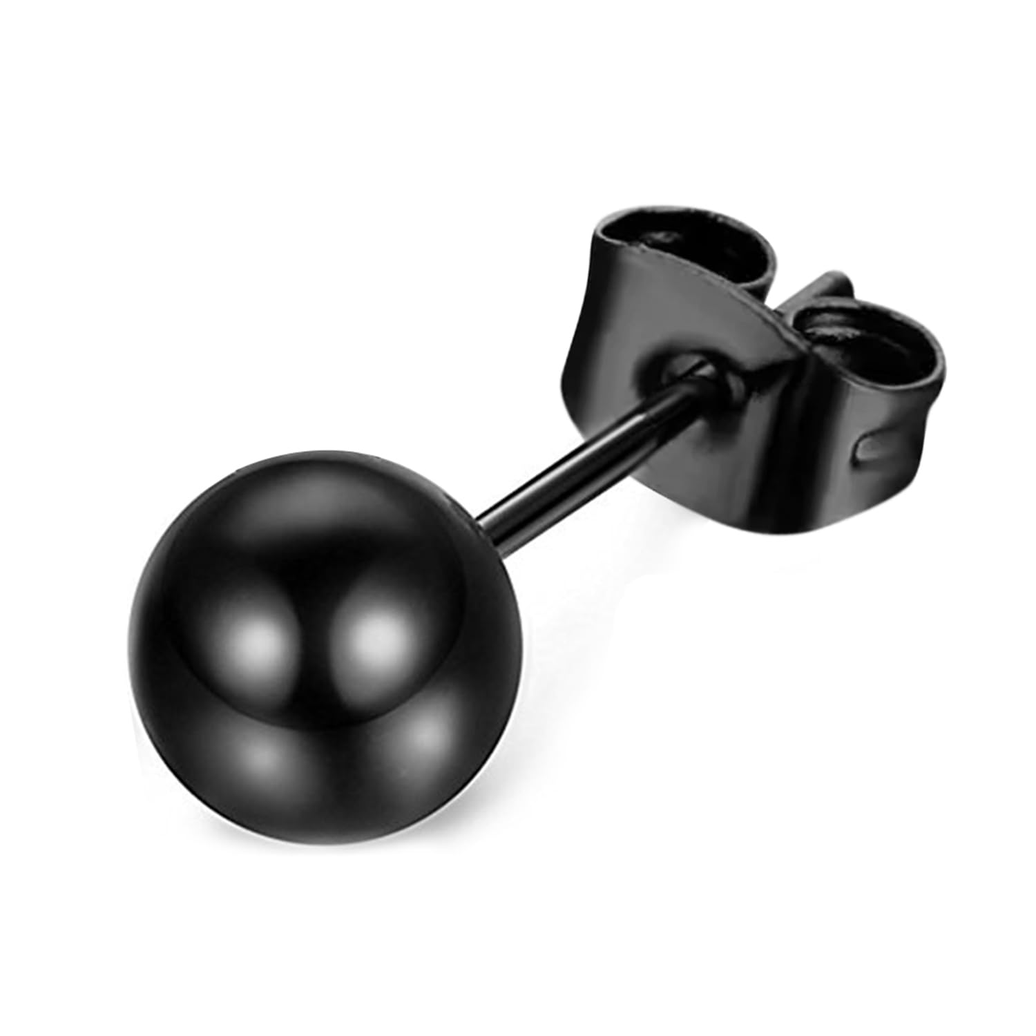 6 mm Stainless Steel Ball Stud Single Earrings Jewellery Gift For Men & Women