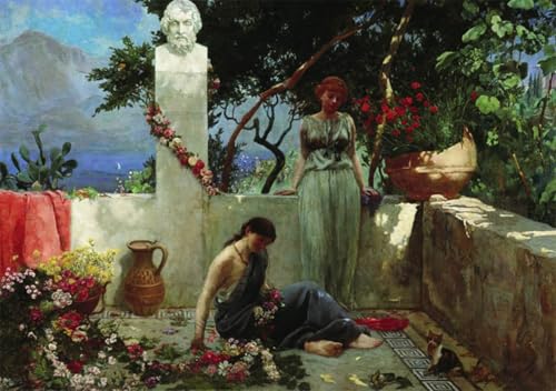 Affiche les filles au buste d'Homère pour sublimer un mur vide avec un tableau de Siemiradzki