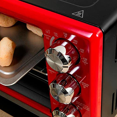 Forno Elétrico Oster Convection Cook, 18L, 110V, Vermelho, 1400W, TSSTTV7118R