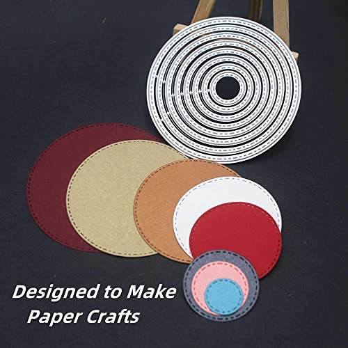Cutting Dies Stencil Metal Template Molds, Yifarube 3 Different Shapes Of Die Cuts (Rectangle, Circle & Ellipse) Embossing Tools For Scrapbooking Diy Craft Dies #TOP3