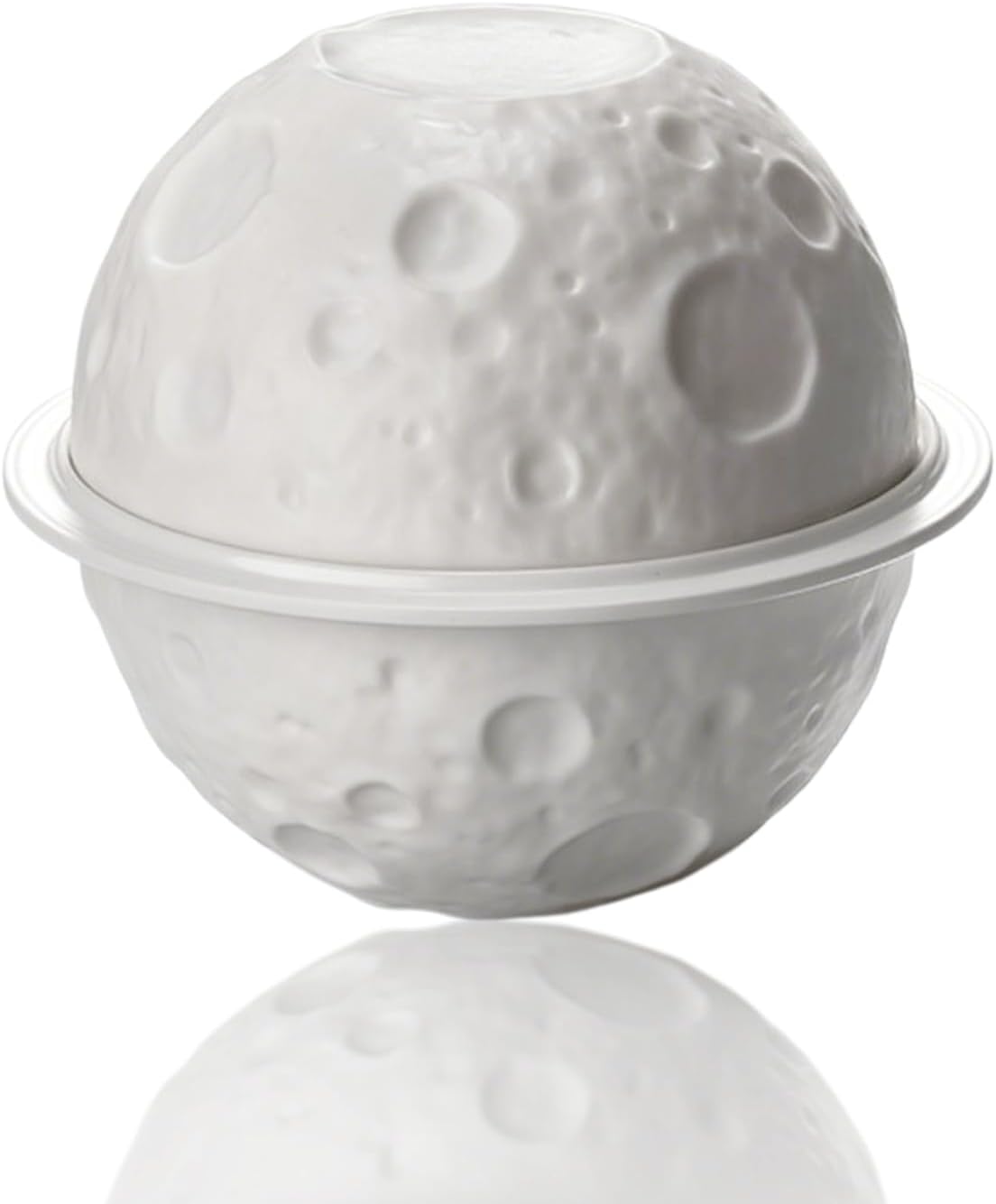 Planet Bowl Set Stackable - 3-Piece Ceramic Bowls and Plate with Meteorite Craters and Planetary Rings, Microwave Dishwasher Safe, Astronomy Gift for Adults and Kids, Fruit Dessert Cereal Bowls