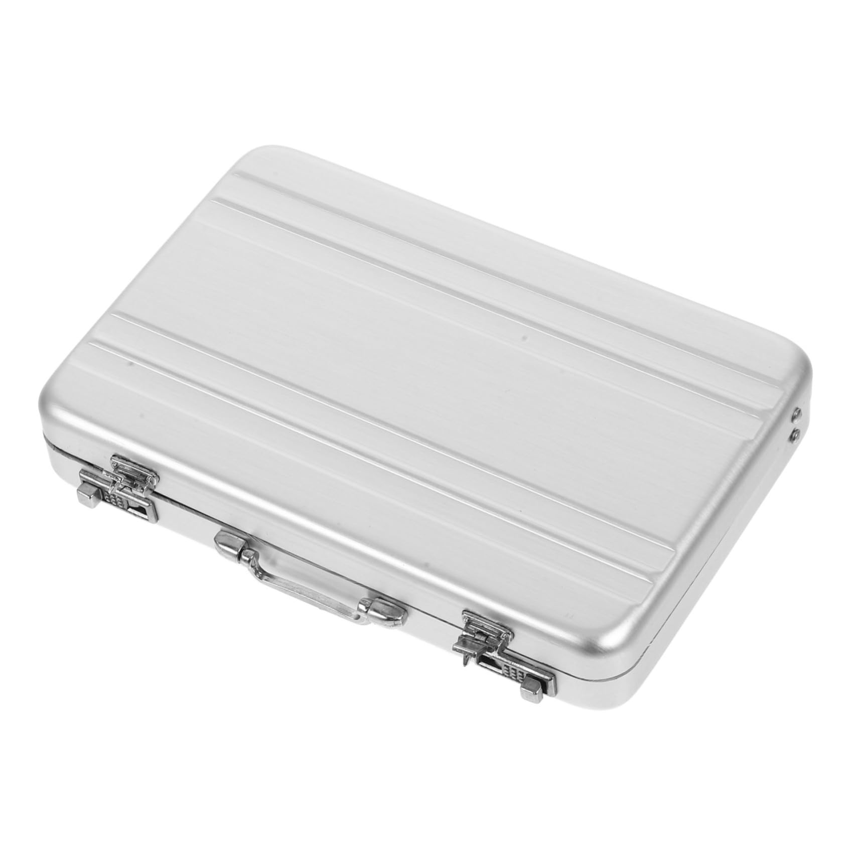 SHINEOFI 5 Cajas Para Guardar Tarjetas De Presentación Tarjetero Para Escritorio Organizador De Tarjetas De Crédito Tarjetero De Aleación De Aluminio Soporte Para Fotos De Mesa
