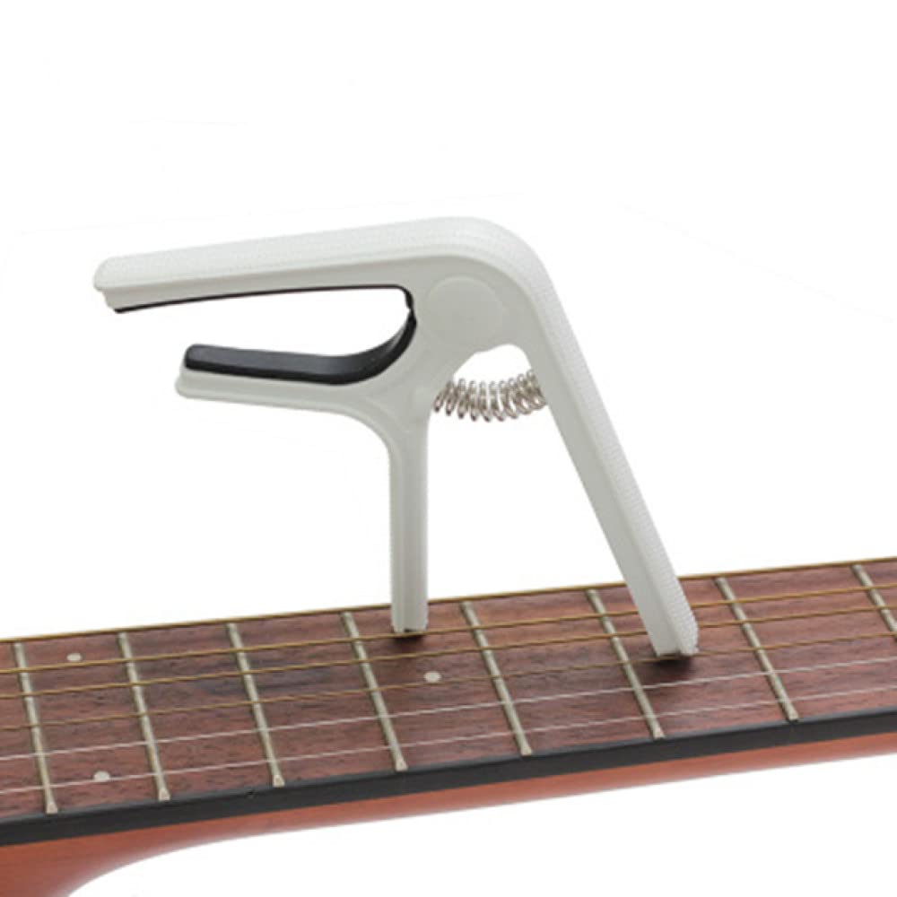 BATLAM Clip per capotasto per Chitarra in Acciaio di plastica, capotasto per Chitarra Acustica per Chitarra elettrica Portatile, CP, 09, Arancione (CP)