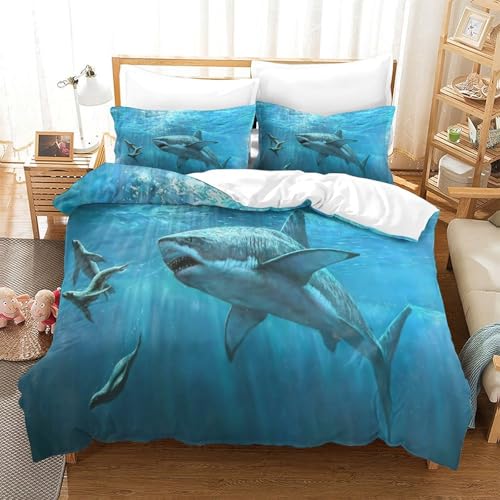 Parure de lit super king marinelife impression 3D microfibre premium - 3