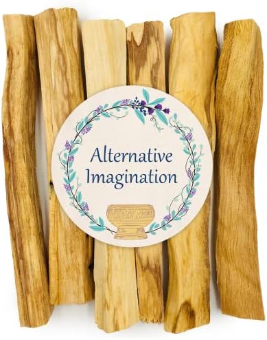Alternative Imagination Palo Santo Natural Incense Sticks - Holy Wood Incense for Smudge Stick Bundles, Home Energy Cleansing, Spiritual Healing, Meditating, & Stress Relief, Wild Harvested, 6 Pack