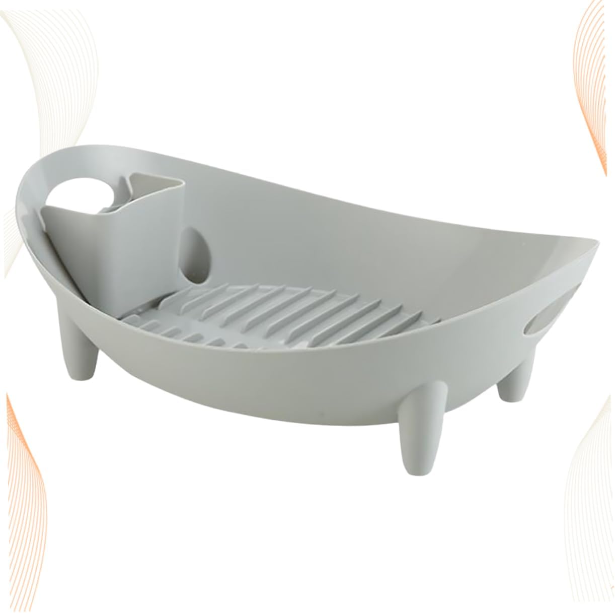 Multifunctional Draining Rack for Tableware Capacity Plastic Chopsticks and Bowl Holder Organizer for Kitchen and Restaurant Random Color