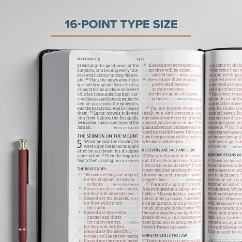 Image of CSB Super Giant Print Reference Bible, Value Edition, Brown LeatherTouch, Red Letter, Presentation Page, Cross-References, Full-Color Maps, Easy-to-Read Bible Serif Type