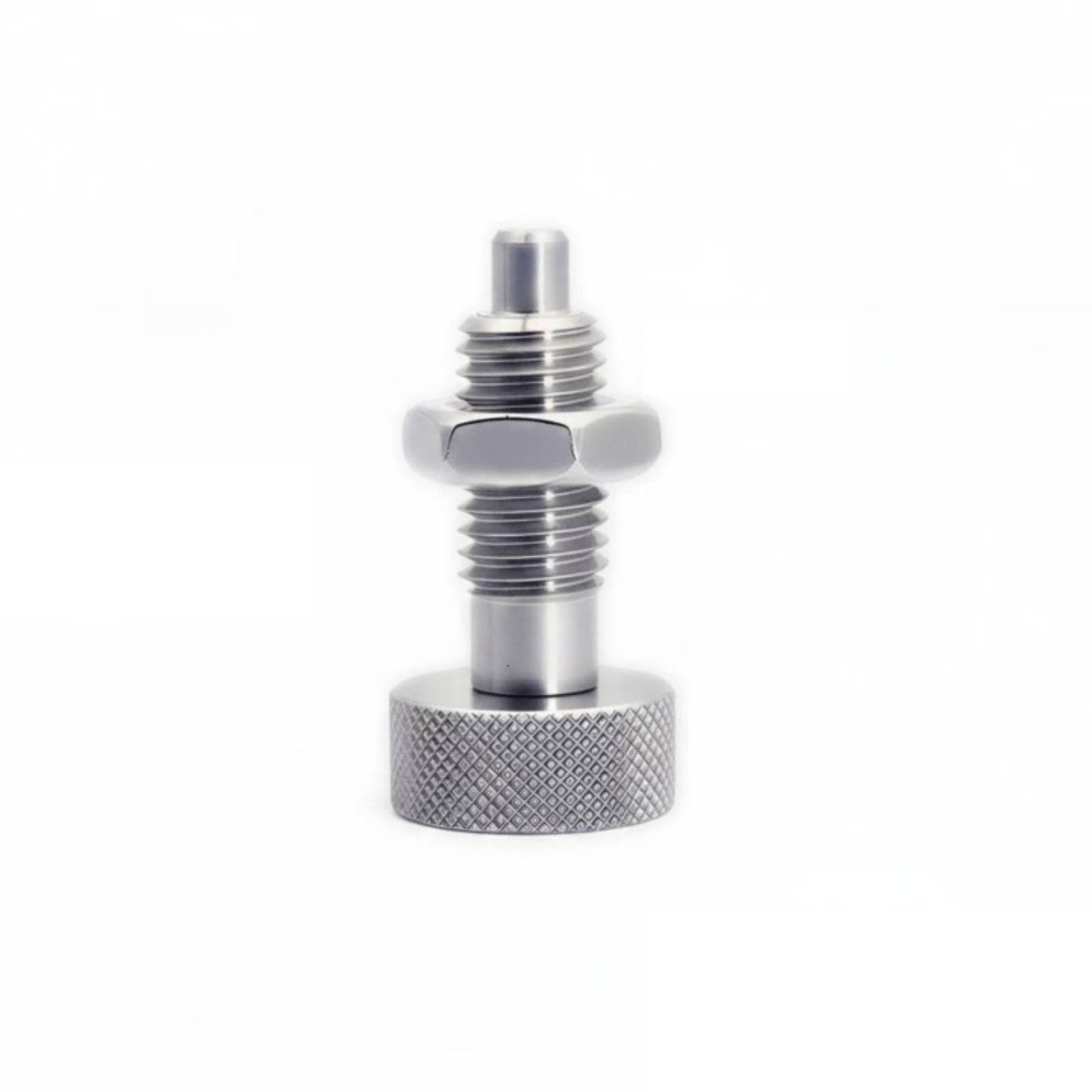 Stainless Steel Self-Locking Indexing Plunger Anti-Corrosion Loaded Plunger Plunger Precision Machined Knurled Head Indexing Plunger Wear-Resistant, M6X1.0-3, Stainless Reset|Potentiometer Knobs-image-36