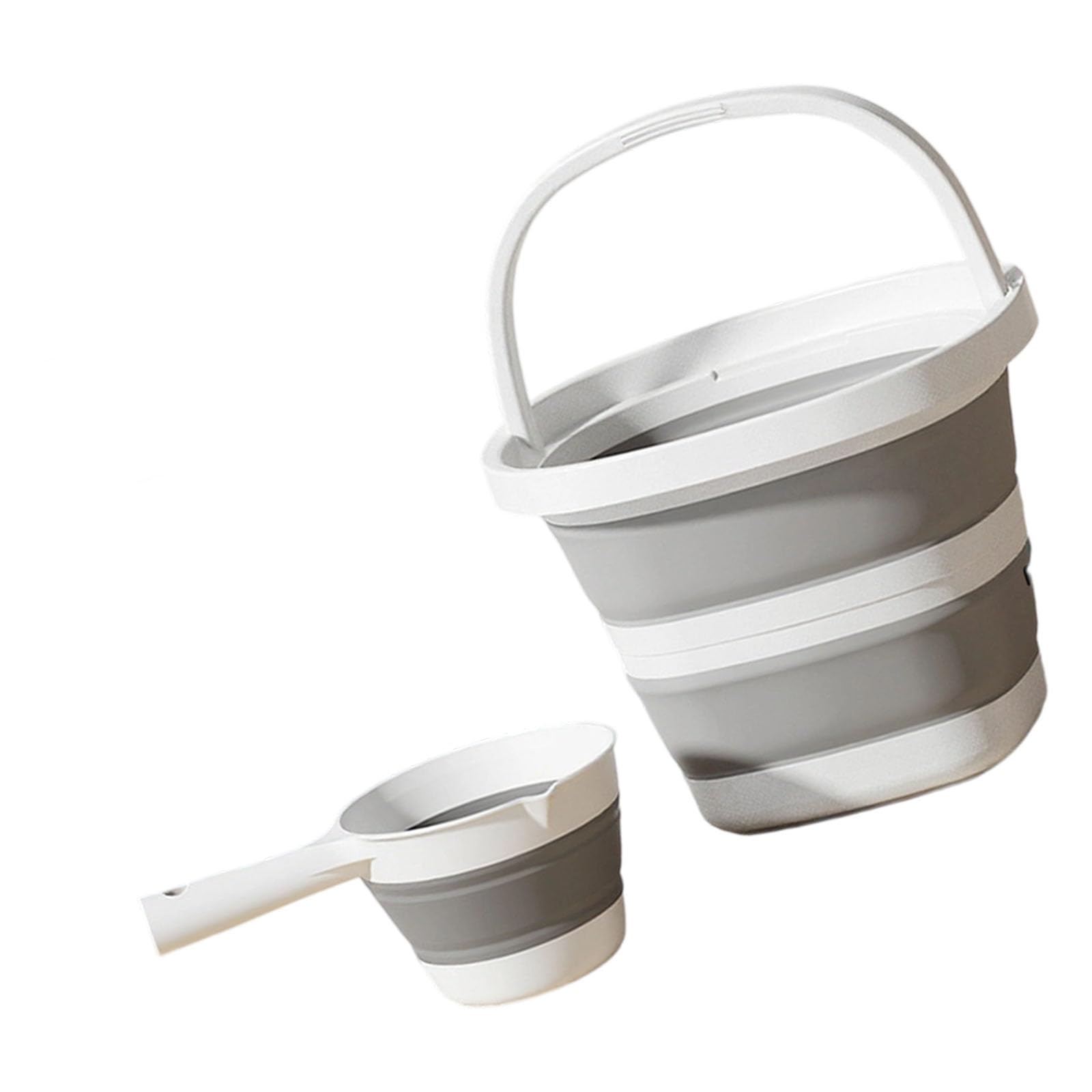 Multipurpose Foldable Water Bucket & Set, Lightweight Compact Storage for Hiking, Kitchen, Garden, Car and Portable Camping for Kitchen Compact Container Ergonomic Handle