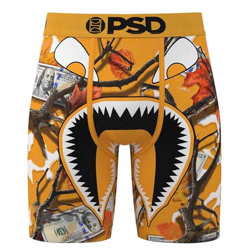 PSD Men's Warface Money Boxer Briefs - 7 Inch Inseam Breathable and Supportive Men's Underwear with Moisture-Wicking Fabric