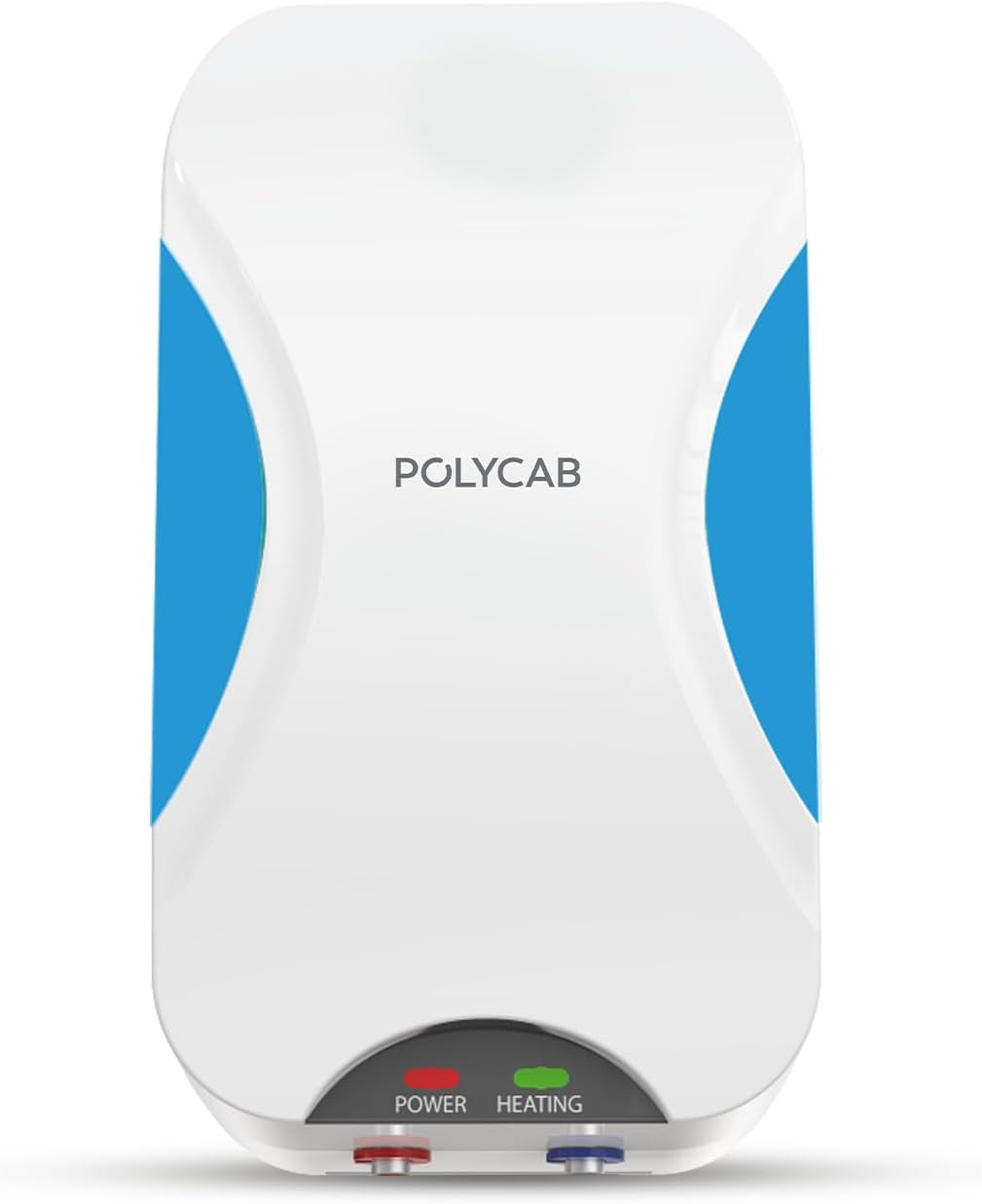 Polycab Intenso 5 litre, 3KW Electric Instant Geyser (Water Heater) For Home, Bathroom | Efficient Heating Element | Enhanced Safety Measures | 5 years tank & 2 years product warranty【White Blue】