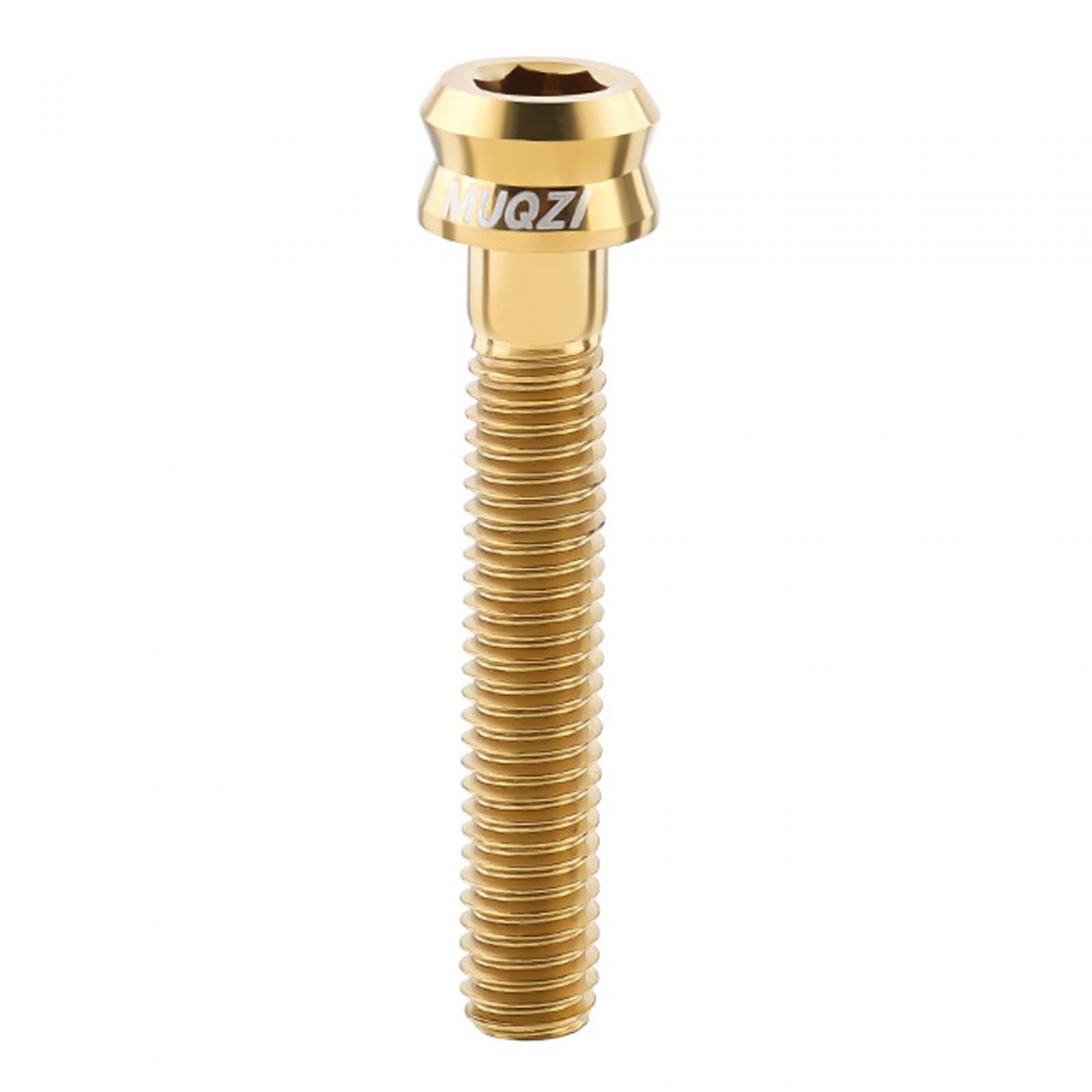 Fashion My Day Bike Stem Bolt Screw M6 Headset Cap Bolt for Repairing Riding Mountain Bikes Gold M6X35Mm-image-40