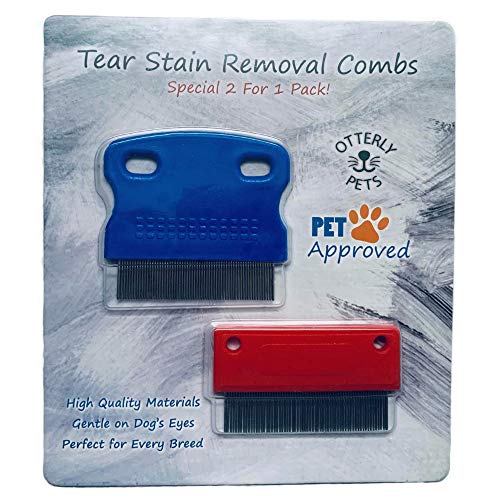 Otterly Pets Dog Tear Stain Remover Grooming Combs For Gently Removing Eye Mucus And Crust (2-Pack) #TOP3