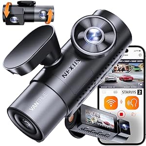 VANTRUE N5 4 Kanal 2.7K STARVIS 2 Dashcam Auto 1944P+ 3 Lens 1080P Dash Cam Vorne Innen Hinten, 5.8GHz WiFi, IMX675 HDR Nachtsicht Dash Camera Auto 24H Parkmodus, Sprachbefehle, Max 1TB