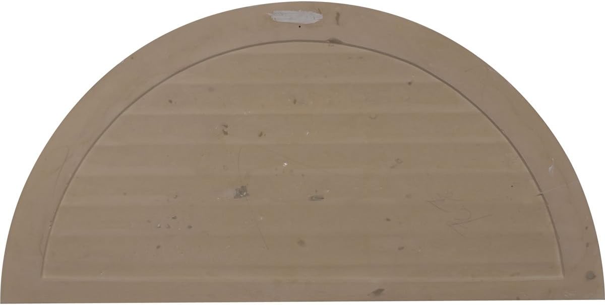 Grеаtеѕt Prоduсt Ekena Millwork GVHR36D Half Round Louver, Non-Functional Urethane Gable Vents, 36W x 18H x 2 5/8P, Primed