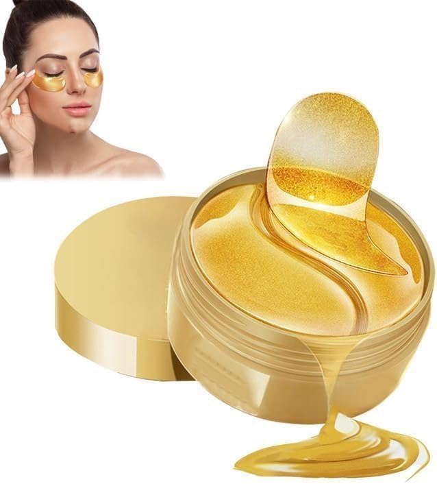 Sleemssy Eye Patches For Dark Circles With 24k Gold, 60 Pcs Eye Cooling Gel Pads, Hydrogel Patch Mask With Collagen for Relaxing Eyes, Reducing Puffiness & Wrinkles (Eye Mask)-picture-39