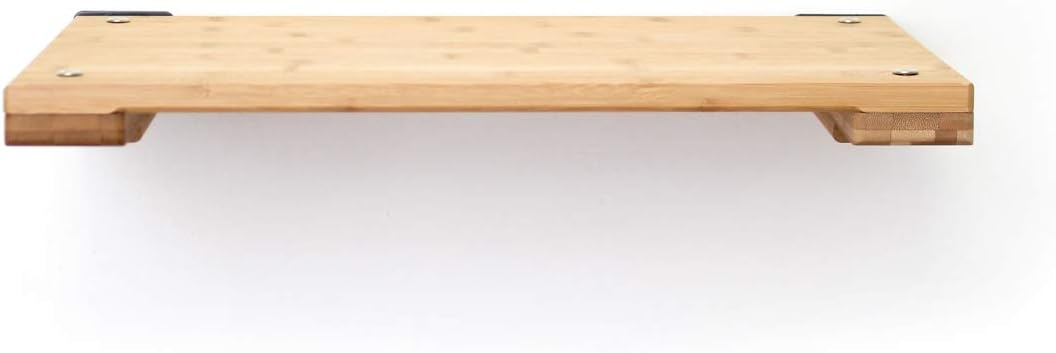 CatastrophiCreations Cat 18" Shelf Handcrafted Elevated Wall, Natural Bamboo, one Size