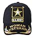 United States Army Woman Veteran Embroidered Adjustable Black Baseball Cap