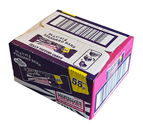 Cadbury Dairy Milk Jelly Popping Candy Marvellous Creations (Full Box 24 Bars)