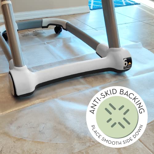 S&T Inc. Splat Mat For Under High Chair, Water Resistant Plastic Floor Mat, 42 Inch Diameter Round, Clear #TOP5