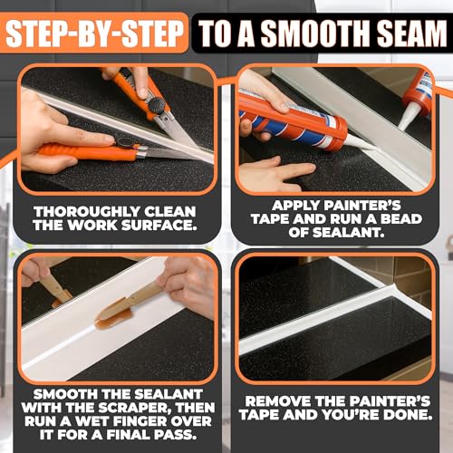 4-Piece Reusable Caulking Tool Kit