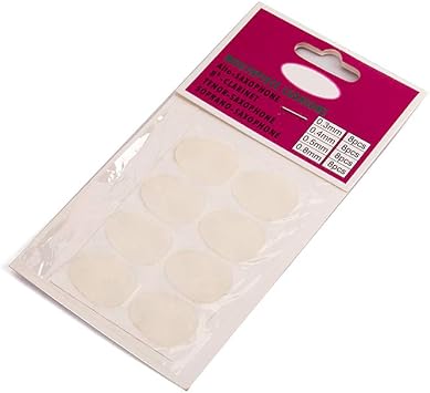Alnicov 8Pcs Silicone Alto/Tenor Saxophone Sax Mouthpiece Patche Pads Cushions 0.5mm for Woodwind Instrument Guitar