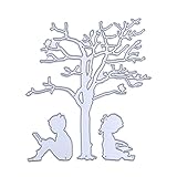 WinnerEco Cutting Dies Stencil Metal Mould for DIY Scrapbook Album Paper Card (Tree Kid)
