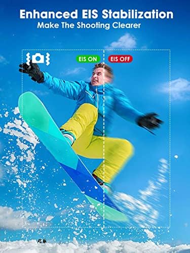 OYU Action Camera 4K 30fps, WiFi 40M Underwater Waterproof Camera, EIS Anti-shake Multi-video Mode with 2.4G remote control, 2 Rechargeable Batteries and Mounting Accessories for Diving/Cycling/Vlog