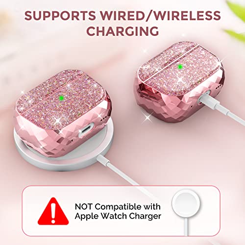 Ahastyle Airpods Pro 2 Case Cover For Women Girls Luxury Glossy Smooth Hard-Shell Protective Case Cover Compatible With Apple Airpods Pro 2Nd Generation Charging Case (Rose Gold) #TOP2