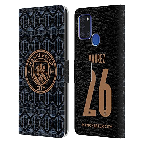 Protection Galaxy A21s portefeuille cuir anti choc Manchester City