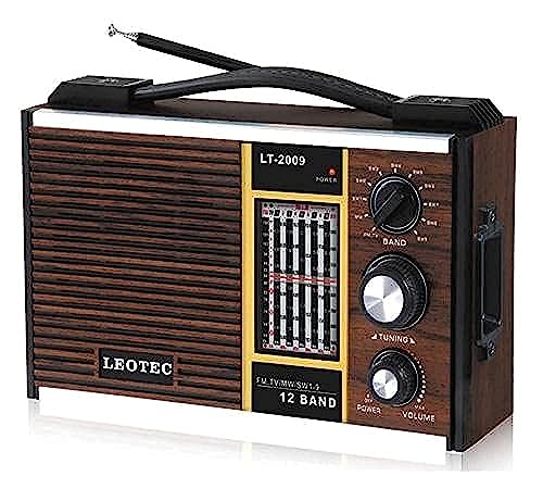 Leotec FM/AM/MW1/MW2 - LT. 2009 Classic Wood Shape Radio, Br...