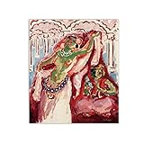  NOLEGA Kees van Dongen Tableau sur Toile Tableaux Célèbre La Belle Fatima Image Impression sur Toile Reproduction sur Toile Tableau Décoration Murale Salon 20x25cm(8x10in) Sans Cadre