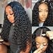 Ehelo 22 Inch Deep Wave Glueless Wigs - Human Hair, 7x5 Deep Wave Closure, 180% Density, Pre Plucked, Pre Cut Lace, Curly, Glueless Lace Front Wigs