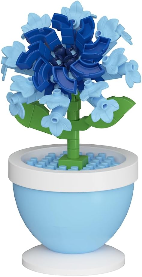 6 Set Mini Flower Bonsai DIY Potted Plant Building Blocks Flower Seasons Rhythm for Kids and Adults, Botanical Collection Decor Toy