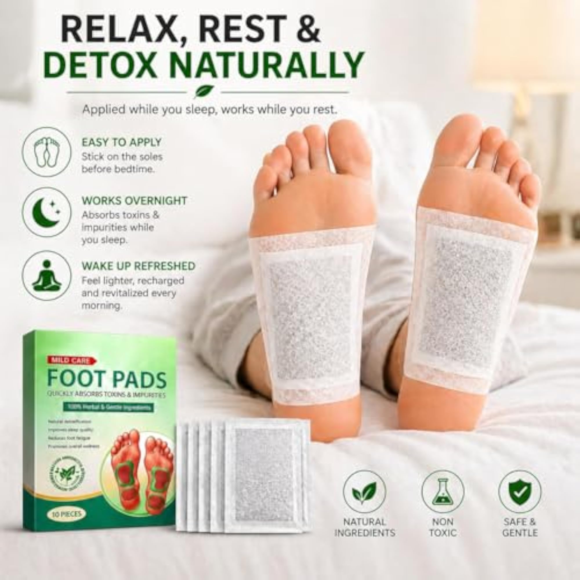 Foot Detox Patch for Relaxation & Better Sleep