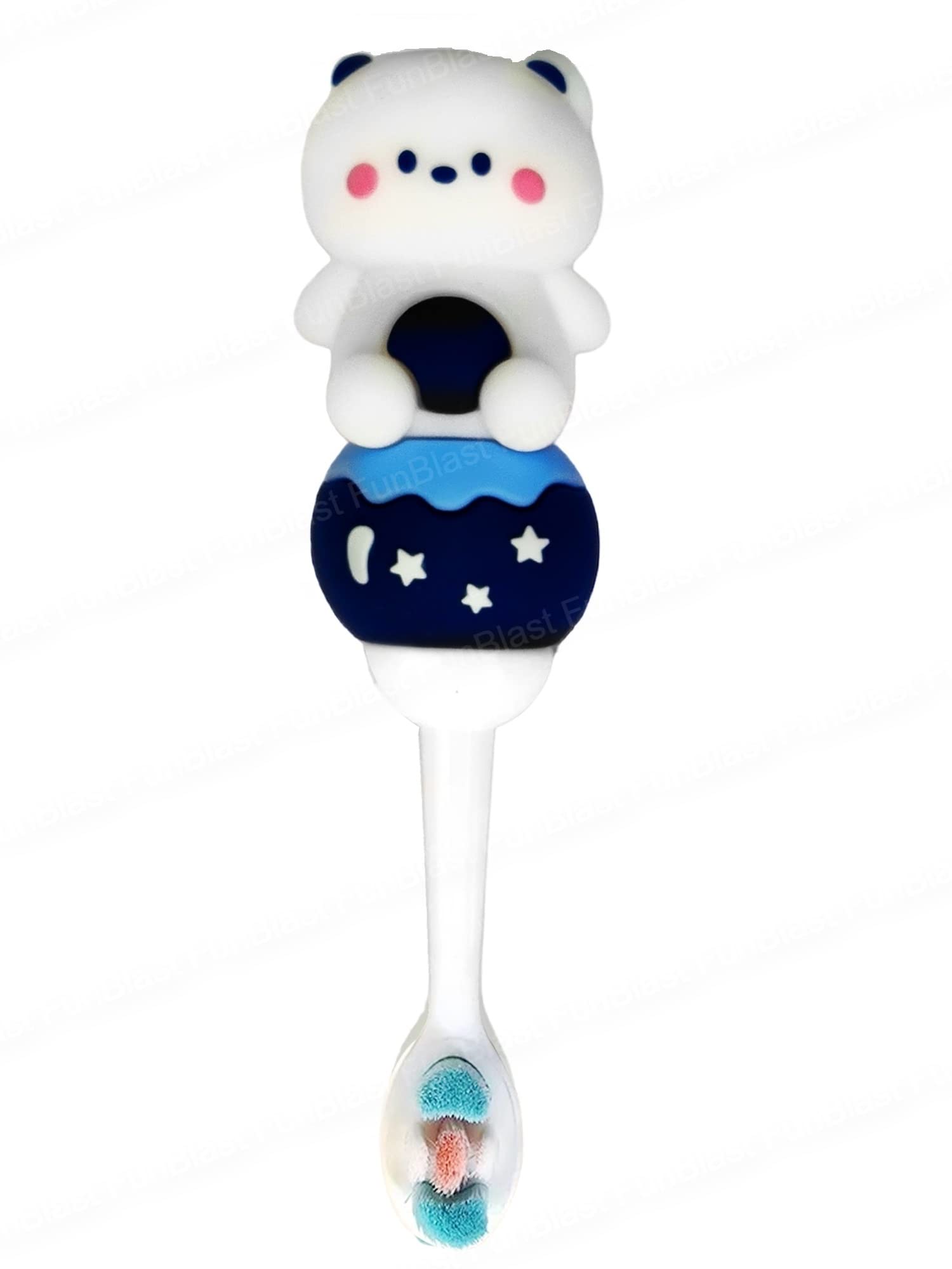 FunBlast Kids Toothbrush Animal Design Soft Tooth Brush, Extra Microfiber Soft Bristles Toothbrush For 3-6 Years Old Children, Manual Toothbrush For Kids, Boys & Girls (Bear)-Bear,Multicolor, 1 Count-image-43