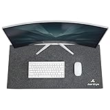 Tappetino Mouse XXL 40×80 cm in Feltro Antiscivolo – Desk Mat per Scrivania e Gaming – Mouse Pad con Base Fissa e Superficie Liscia per Mouse e Tastiera